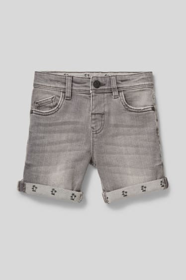 Enfants - Bermuda en jean - jean gris