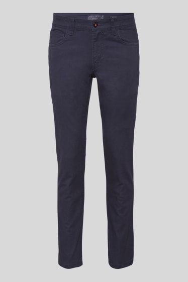 Men - Trousers - slim fit - dark blue