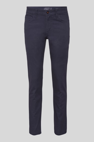 Home - Pantalons - slim fit - blau fosc