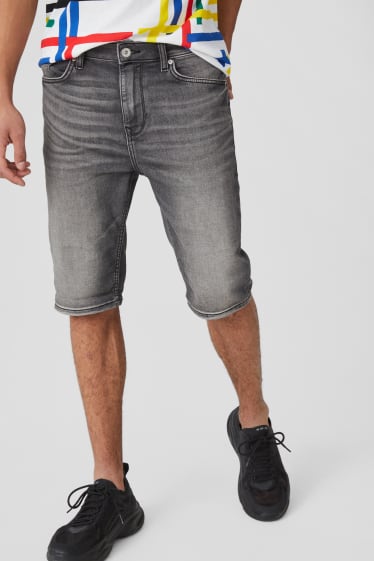 Herren - CLOCKHOUSE - Jeans-Bermudas - Jog Denim - jeans-grau