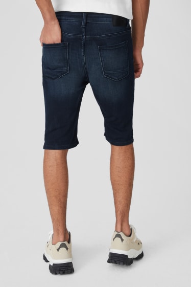 Men - CLOCKHOUSE - denim bermuda shorts - jog denim - denim-dark blue