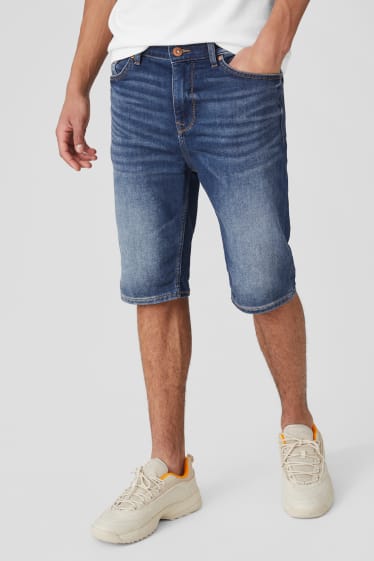 Heren - CLOCKHOUSE - bermuda van spijkerstof - jog denim - LYCRA® - jeansblauw