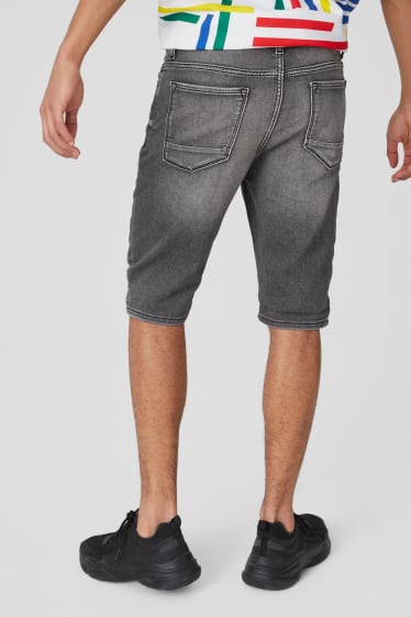 Men - CLOCKHOUSE - denim bermuda shorts - jog denim - denim-gray