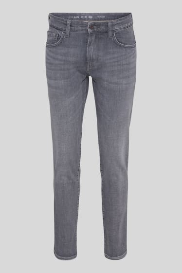 Pánské - Slim jeans - džíny - šedé