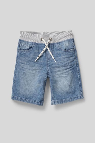 Enfants - Bermuda en jean - jean bleu