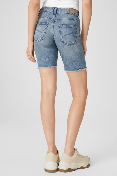 Damen - CLOCKHOUSE - Jeans-Bermudas - jeans-hellblau