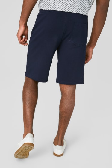 Hombre - Shorts de tejido tipo sudadera - azul oscuro