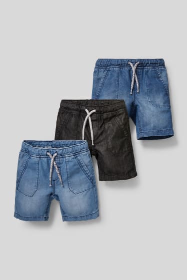 Bambini - Confezione da 3 - bermuda di jeans - jeans blu