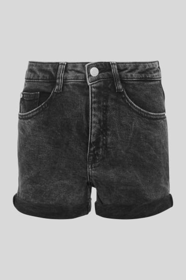 Dames - CLOCKHOUSE - korte spijkerbroek - jeansdonkergrijs