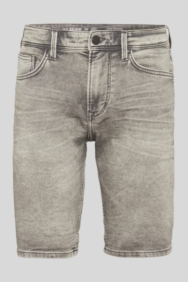 Hombre - Shorts vaqueros - jog denim - vaqueros - gris claro