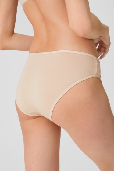 Femmes - Lot de 3 - culotte - beige