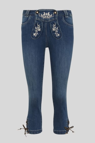 Women - Bavarian jeans - blue denim