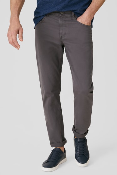 Men - Trousers - regular fit - dark gray