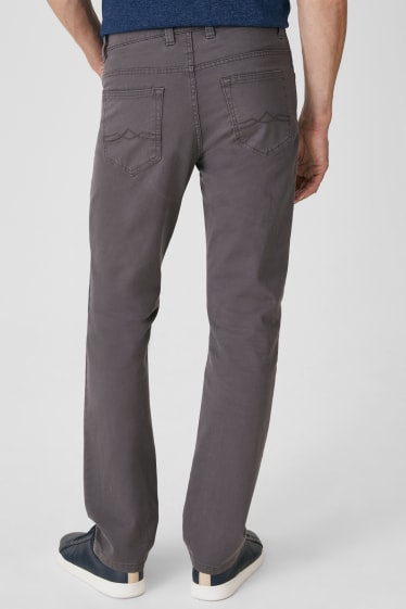 Men - Trousers - regular fit - dark gray