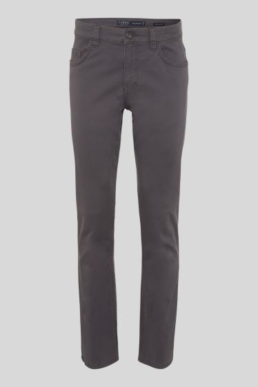 Hombre - Pantalones - Regular Fit - gris oscuro