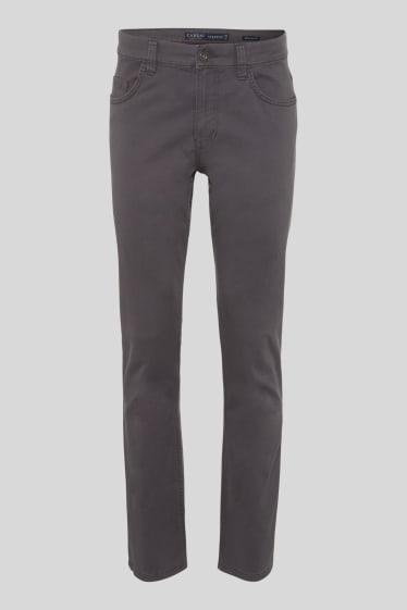 Uomo - Pantaloni - regular fit - grigio scuro