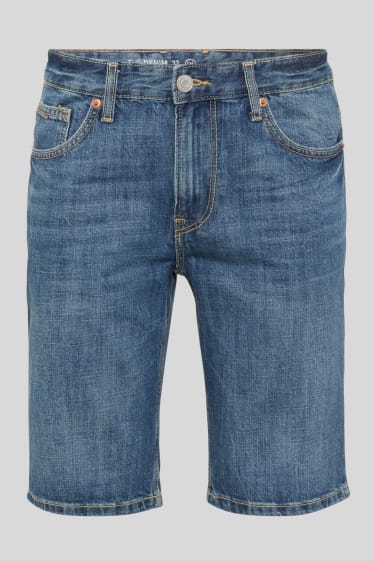 Men - Denim shorts - blue denim