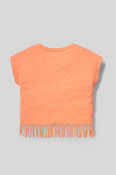 Bambini - T-shirt - effetto brillante - corallo