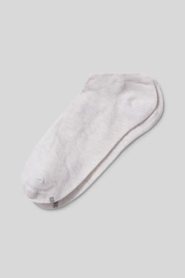 Women - Multipack of 10 - trainer socks - white-melange
