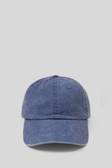 Hommes - Casquette en jeans - jean bleu