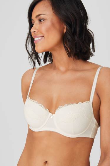 Women - Underwire bra - DEMI - padded - pale pink