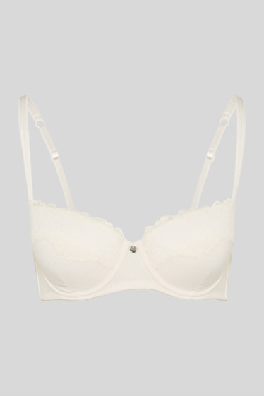 Women - Underwire bra - DEMI - padded - pale pink
