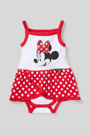 Babies - Minnie Mouse baby sleepsuit - red
