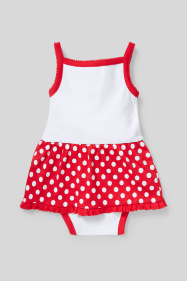 Babies - Minnie Mouse baby sleepsuit - red