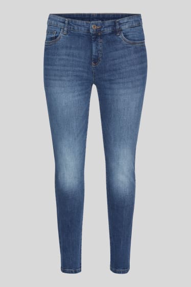 Women - Slim jeans - organic cotton - denim-blue