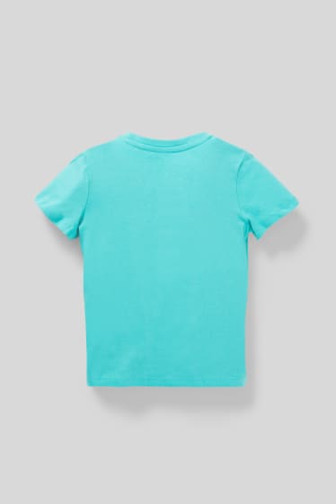 Children - Short sleeve T-shirt  - dinosaur motif - dark turquoise