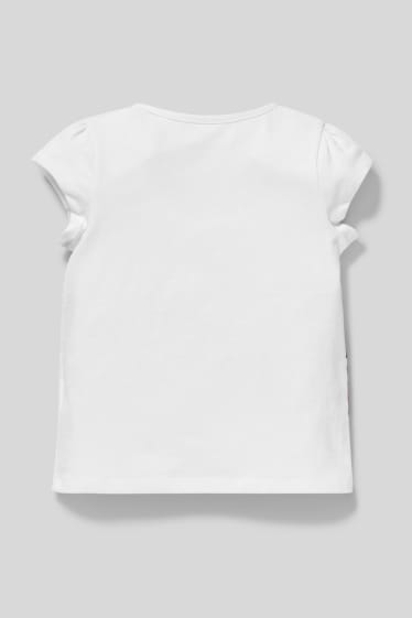 Dzieci - Koszulka z krótkim rękawem - efekt połysku - kremowobiały