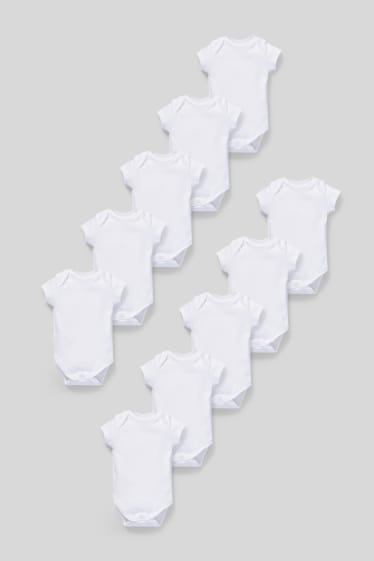Neonati - Confezione da 10 - body neonati - bianco