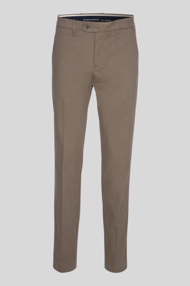 Pánské - Business kalhoty - Regular Fit - světle hnědá