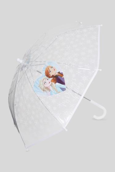 Children Girls - Frozen - umbrella - white