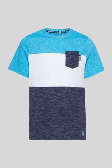 Children - Short sleeve T-shirt - blue / white