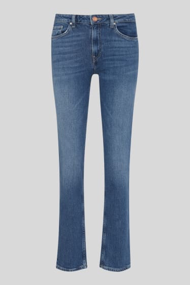 Women - Premium straight jeans - denim-dark blue
