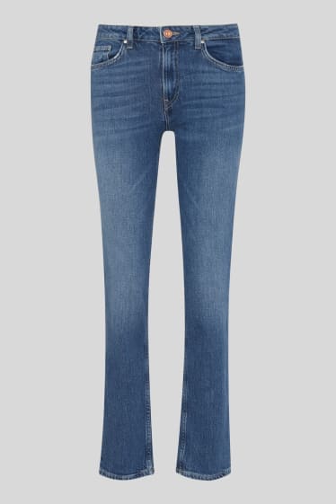 Women - Premium straight jeans - denim-dark blue