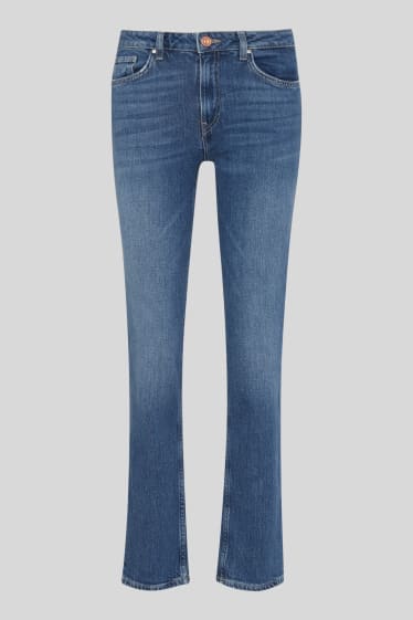 Dámské - Premium straight jeans - džíny - tmavomodré