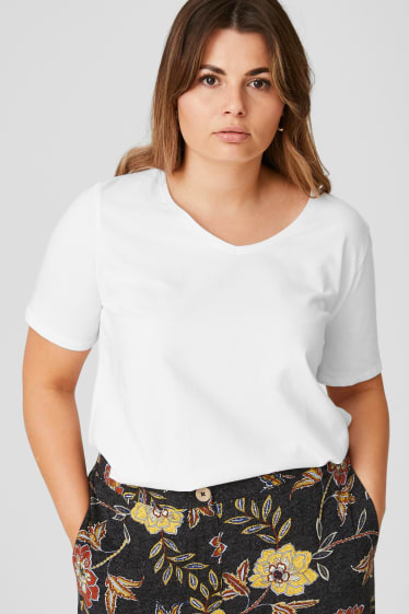 Damen - T-Shirt - weiß