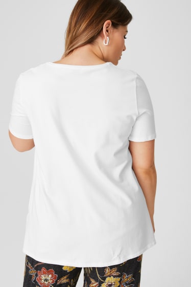 Damen - T-Shirt - weiss