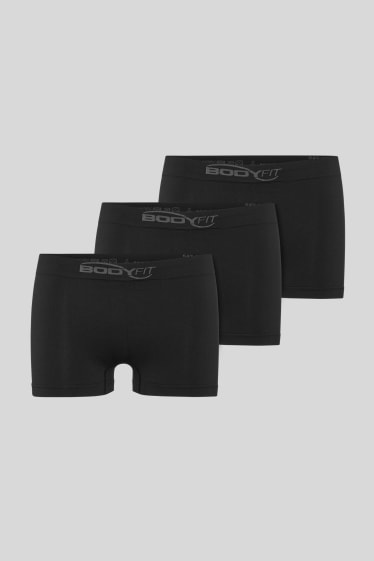 Men - Multipack of 3 - trunks - seamless - black