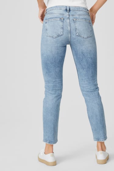 Mujer - Premium straight jeans - vaqueros - azul claro