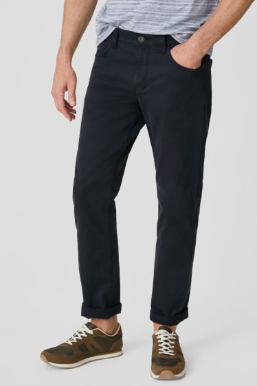 Mężczyźni - Spodnie - Regular Fit - ciemnoniebieski