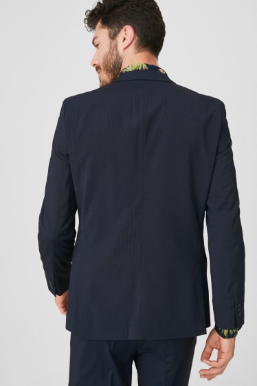 Heren - Colbert uit het combi-systeem - slim fit - stretch - donkerblauw