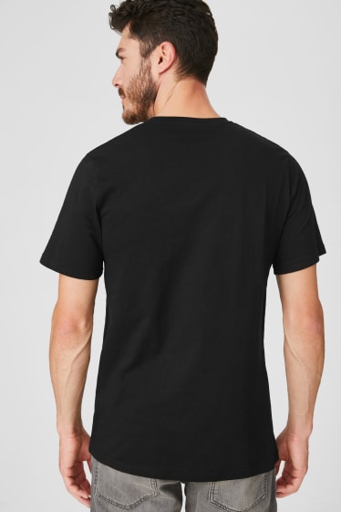 Heren - Set van 2 - T-shirt - zwart