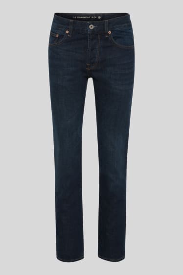 Men - Straight jeans - denim-dark blue