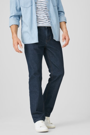 Herren - Regular Jeans - dunkeljeansblau