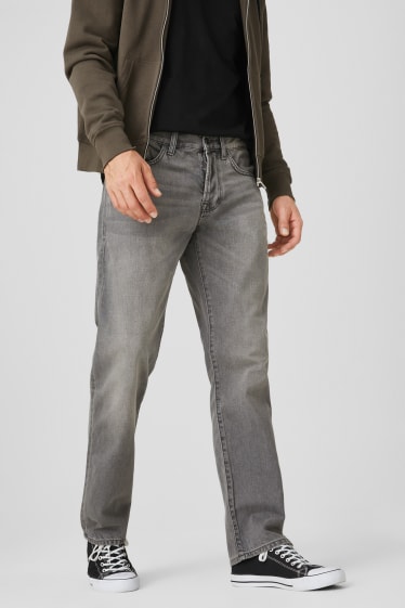 Hommes - Relaxed jean - jean gris
