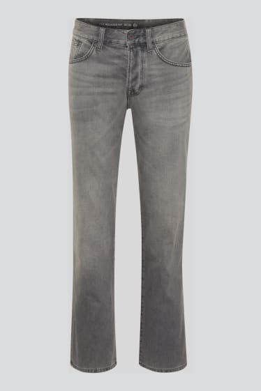 Hommes - Relaxed jean - jean gris