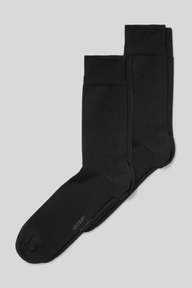 Hommes - Lot de 2 - chaussettes - LYCRA® - noir